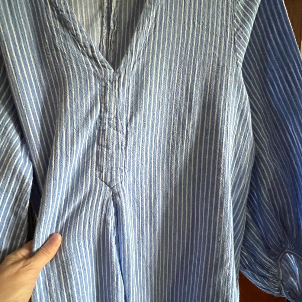 H&M Blue and White Striped Maxi Dress - Picture 3 of 4